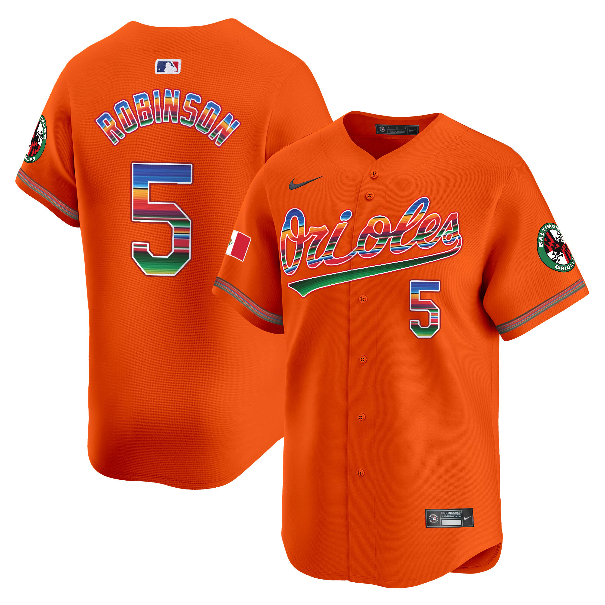 Men's Baltimore Orioles Mexico Vapor Premier Limited Jersey - All Stitched - Image 38