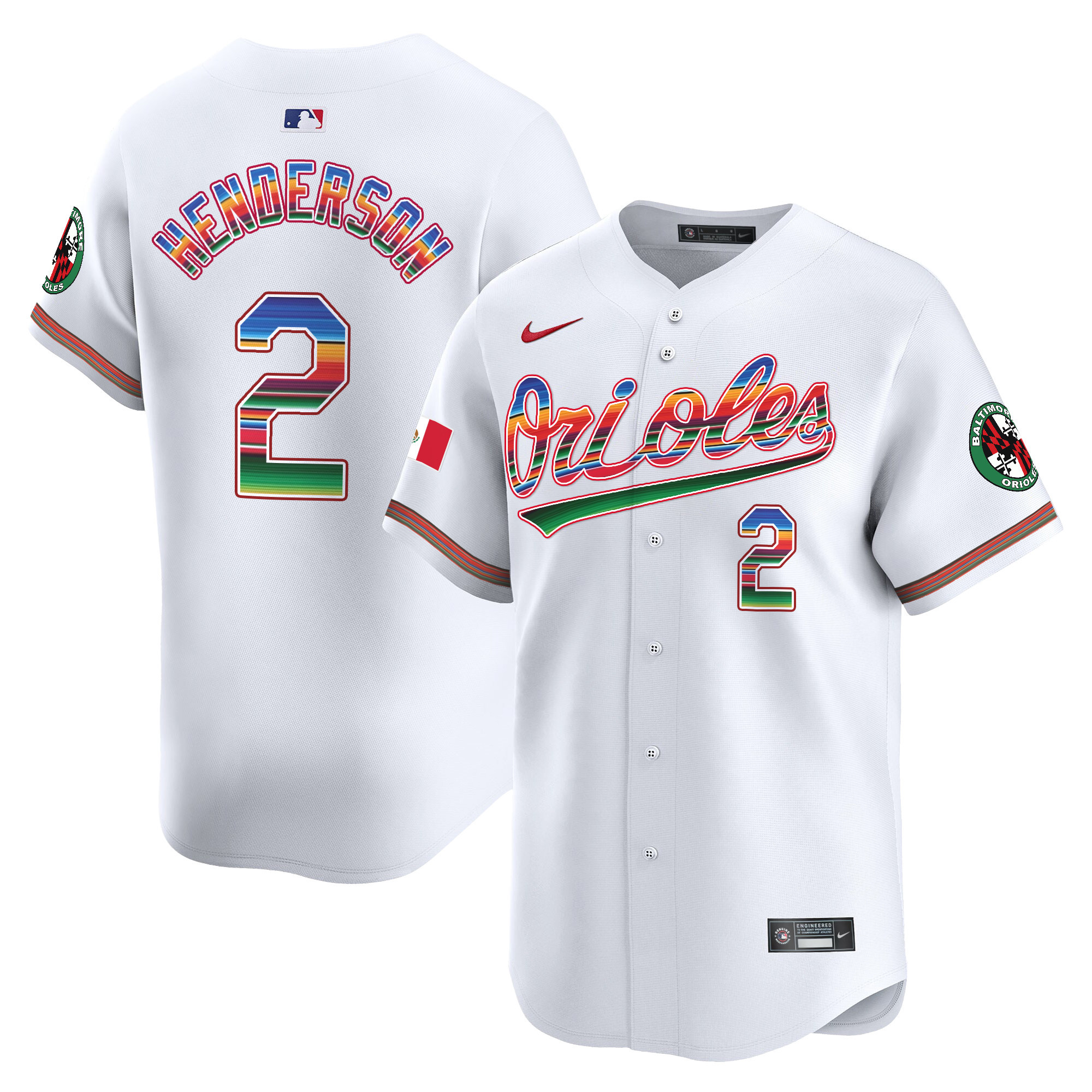 Men's Baltimore Orioles Mexico Vapor Premier Limited Jersey - All Stitched - Image 16
