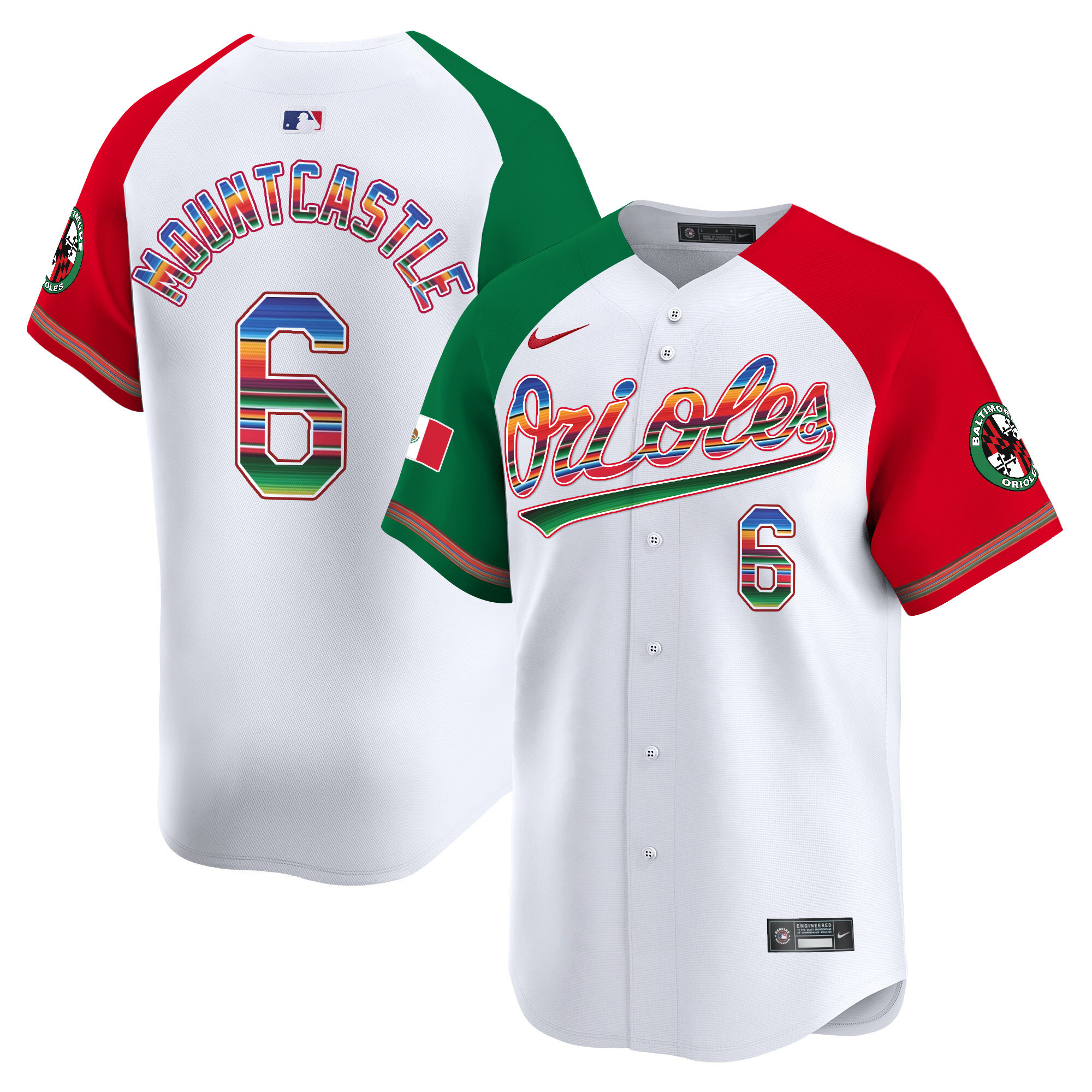 Men's Baltimore Orioles Mexico Vapor Premier Limited Jersey - All Stitched - Image 48