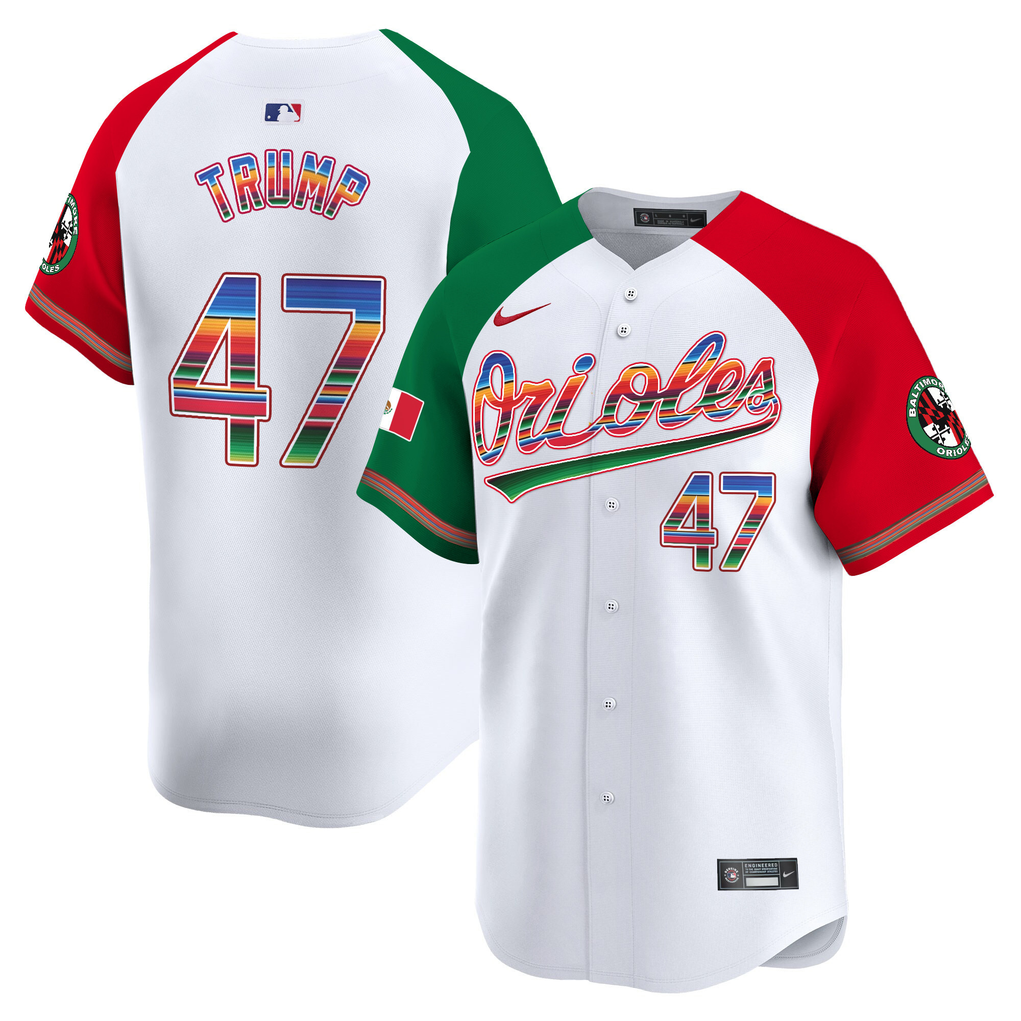 Men's Baltimore Orioles Mexico Vapor Premier Limited Jersey - All Stitched - Image 53