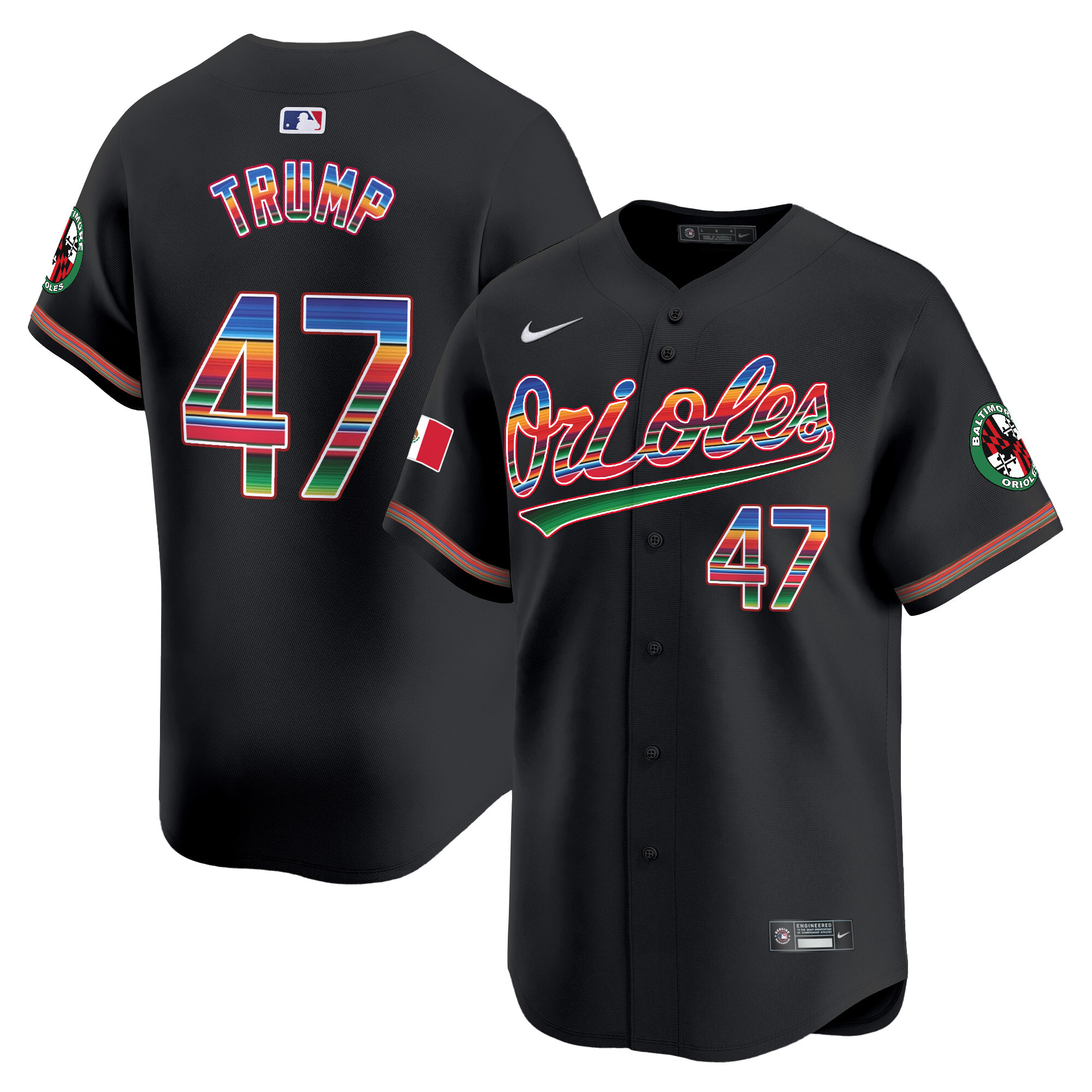 Men's Baltimore Orioles Mexico Vapor Premier Limited Jersey - All Stitched - Image 26