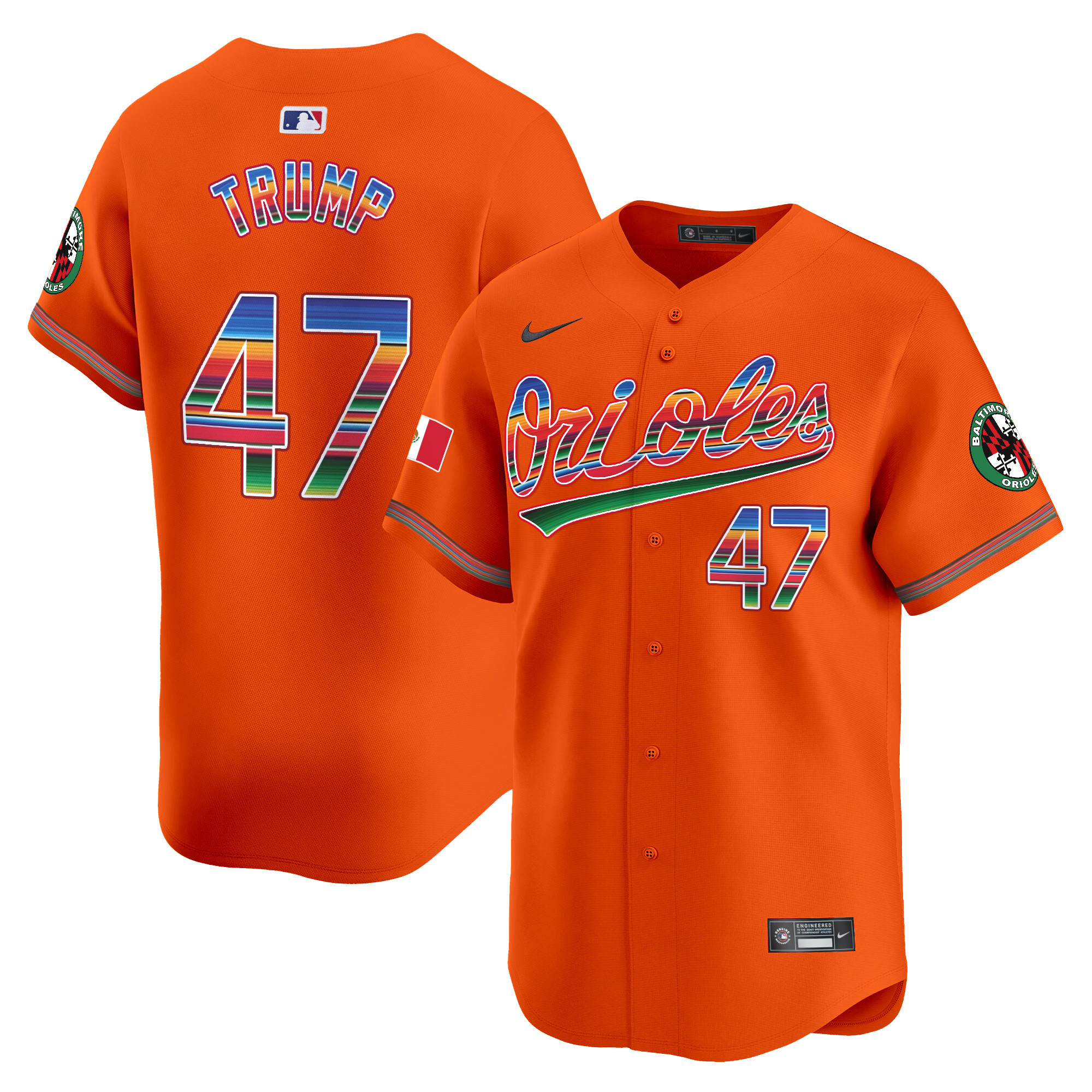 Men's Baltimore Orioles Mexico Vapor Premier Limited Jersey - All Stitched - Image 44