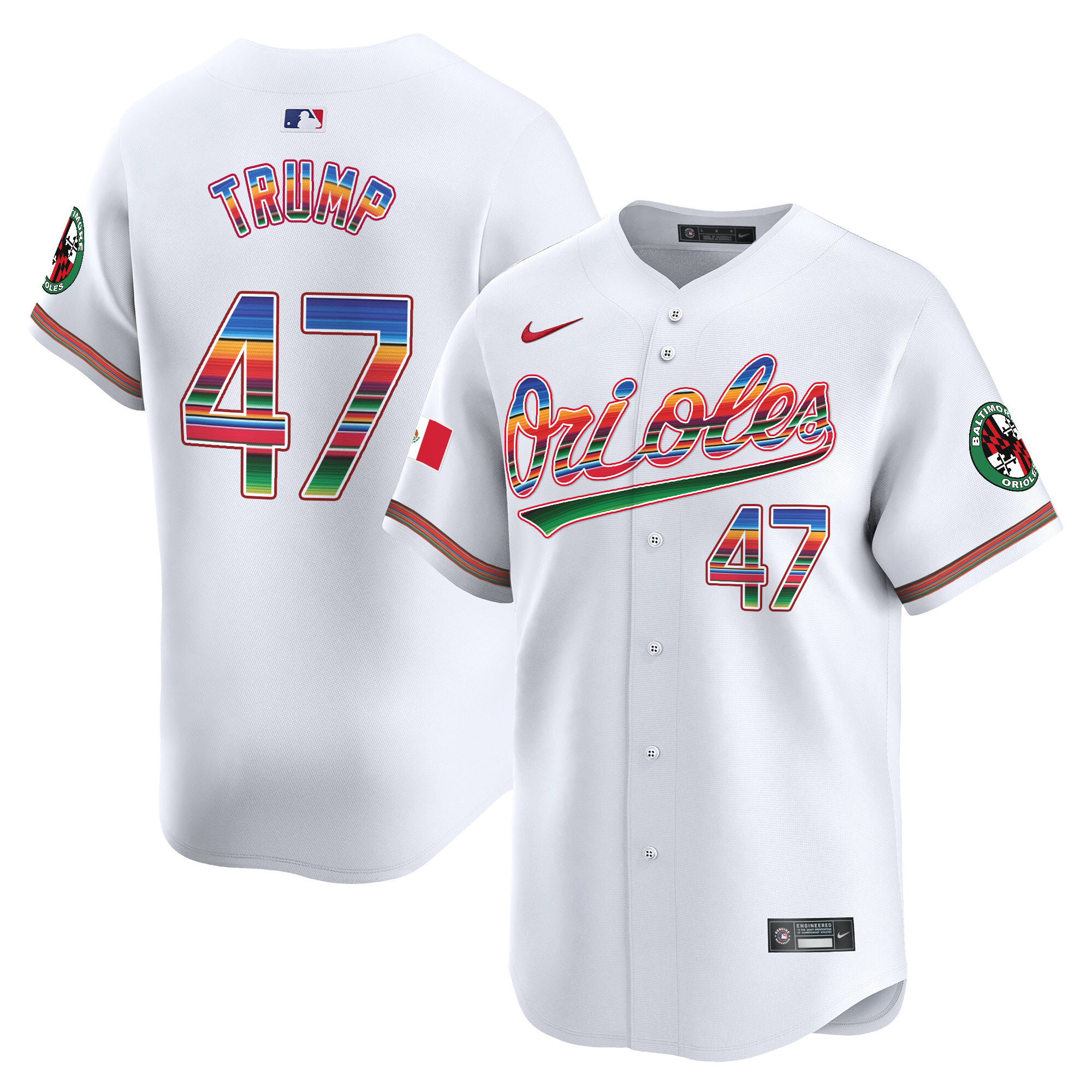Men's Baltimore Orioles Mexico Vapor Premier Limited Jersey - All Stitched - Image 17