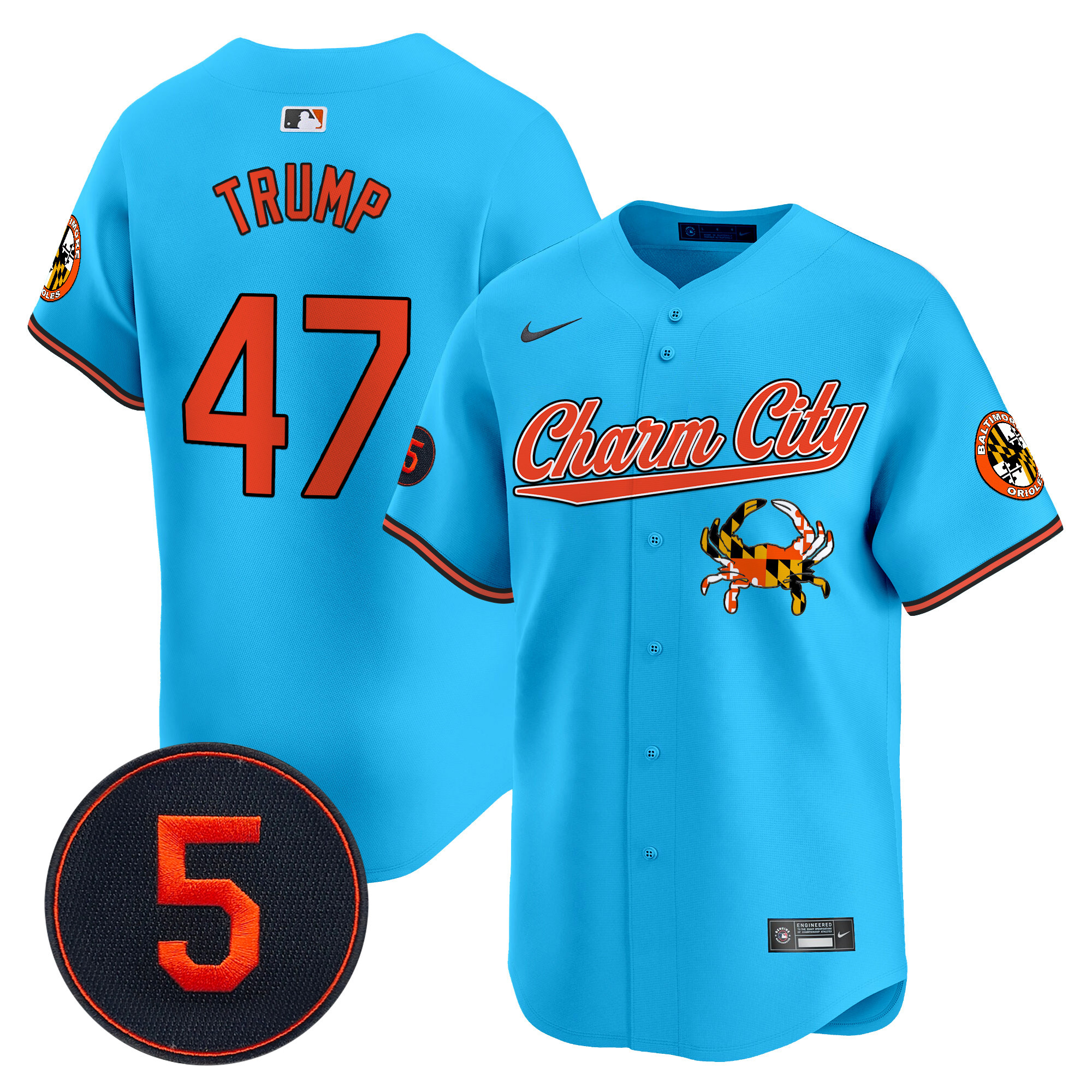 Men’s Baltimore Orioles Robinson Patch Vapor Premier Limited Jersey V8 - All Stitched - Image 44
