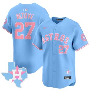 Unisex Astros Bubblegum Pink Vapor Premier Limited Jersey - All Stitched
