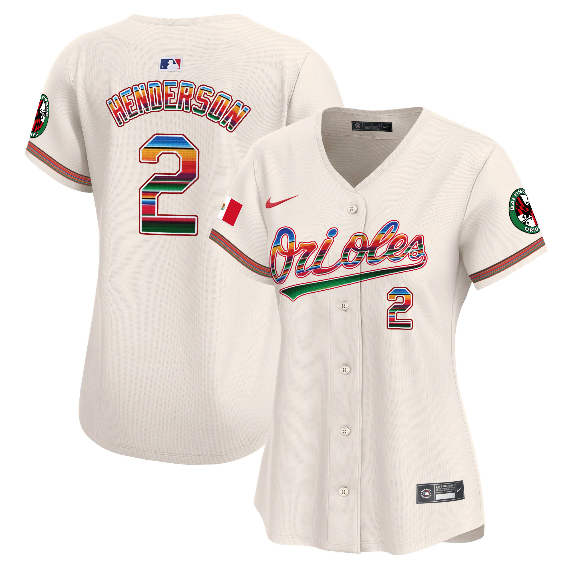 Women's Baltimore Orioles Mexico Vapor Premier Limited Jersey - All Stitched - Image 7