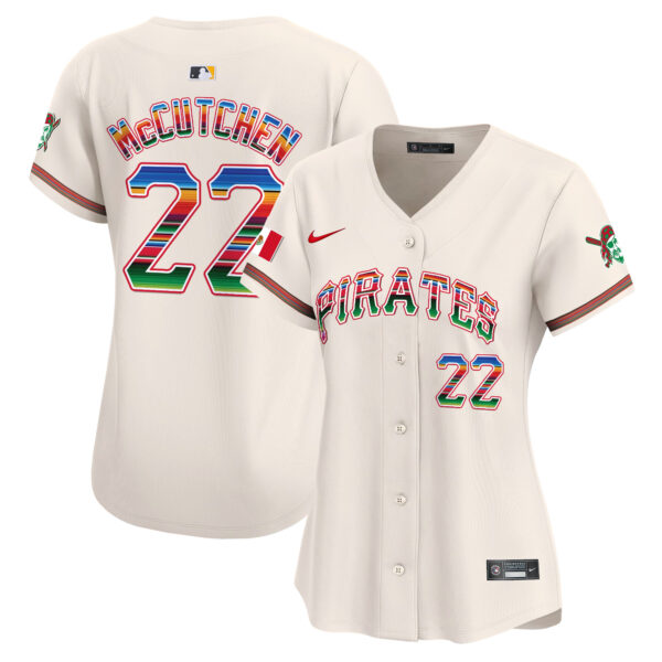 Women's Pittsburgh Pirates Mexico Vapor Premier Limited Jersey - All Stitched - Image 2