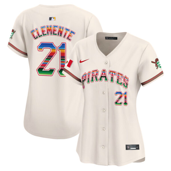 Women's Pittsburgh Pirates Mexico Vapor Premier Limited Jersey - All Stitched - Image 5