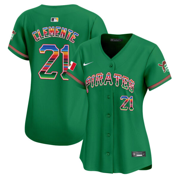 Women's Pittsburgh Pirates Mexico Vapor Premier Limited Jersey - All Stitched - Image 26
