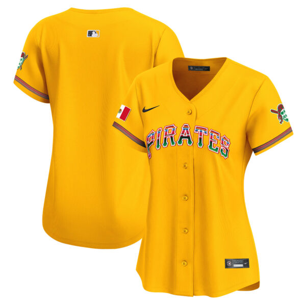 Women's Pittsburgh Pirates Mexico Vapor Premier Limited Jersey - All Stitched - Image 35