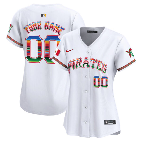 Pittsburgh Pirates Mexico Vapor Premier Limited Custom Jersey - All Stitched - Image 8