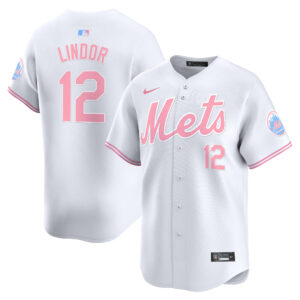 Unisex Mets Bubblegum Pink Vapor Premier Limited Jersey - All Stitched