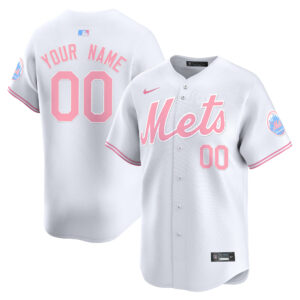 Unisex Mets Bubblegum Pink Vapor Premier Limited Custom Jersey - All Stitched