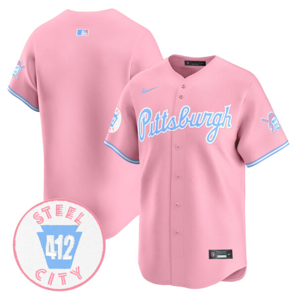 Unisex Pittsburgh Pirates Bubblegum Pink Vapor Premier Limited Jersey - All Stitched - Image 21