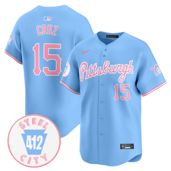 Unisex Pittsburgh Pirates Bubblegum Pink Vapor Premier Limited Jersey - All Stitched - Image 32