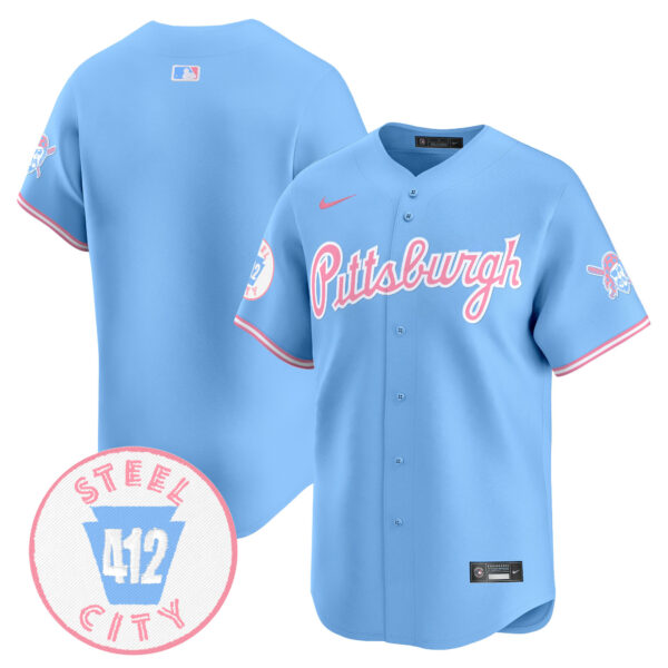 Unisex Pittsburgh Pirates Bubblegum Pink Vapor Premier Limited Jersey - All Stitched - Image 35