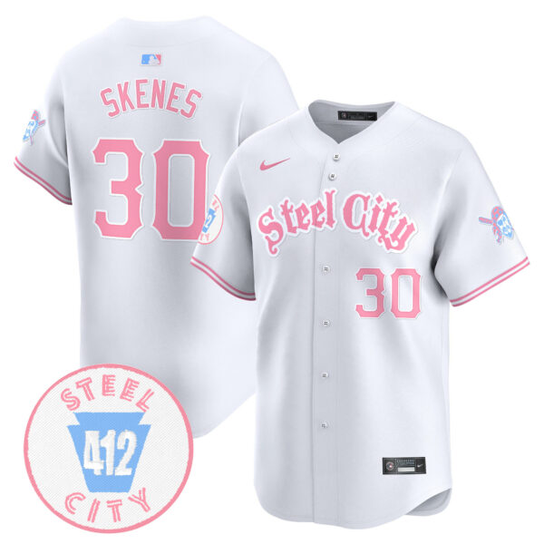 Unisex Pittsburgh Pirates Bubblegum Pink Vapor Premier Limited Jersey V2 - All Stitched - Image 8