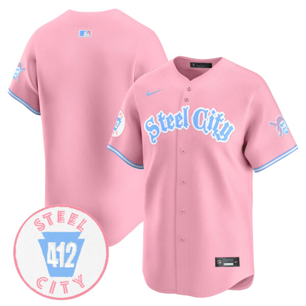 Unisex Pittsburgh Pirates Bubblegum Pink Vapor Premier Limited Jersey V2 - All Stitched - Image 21