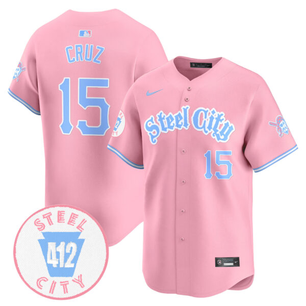 Unisex Pittsburgh Pirates Bubblegum Pink Vapor Premier Limited Jersey V2 - All Stitched - Image 18