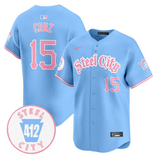 Unisex Pittsburgh Pirates Bubblegum Pink Vapor Premier Limited Jersey V2 - All Stitched - Image 32