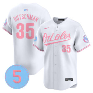 Unisex Orioles Bubblegum Pink Robinson Patch Vapor Premier Limited Jersey - All Stitched