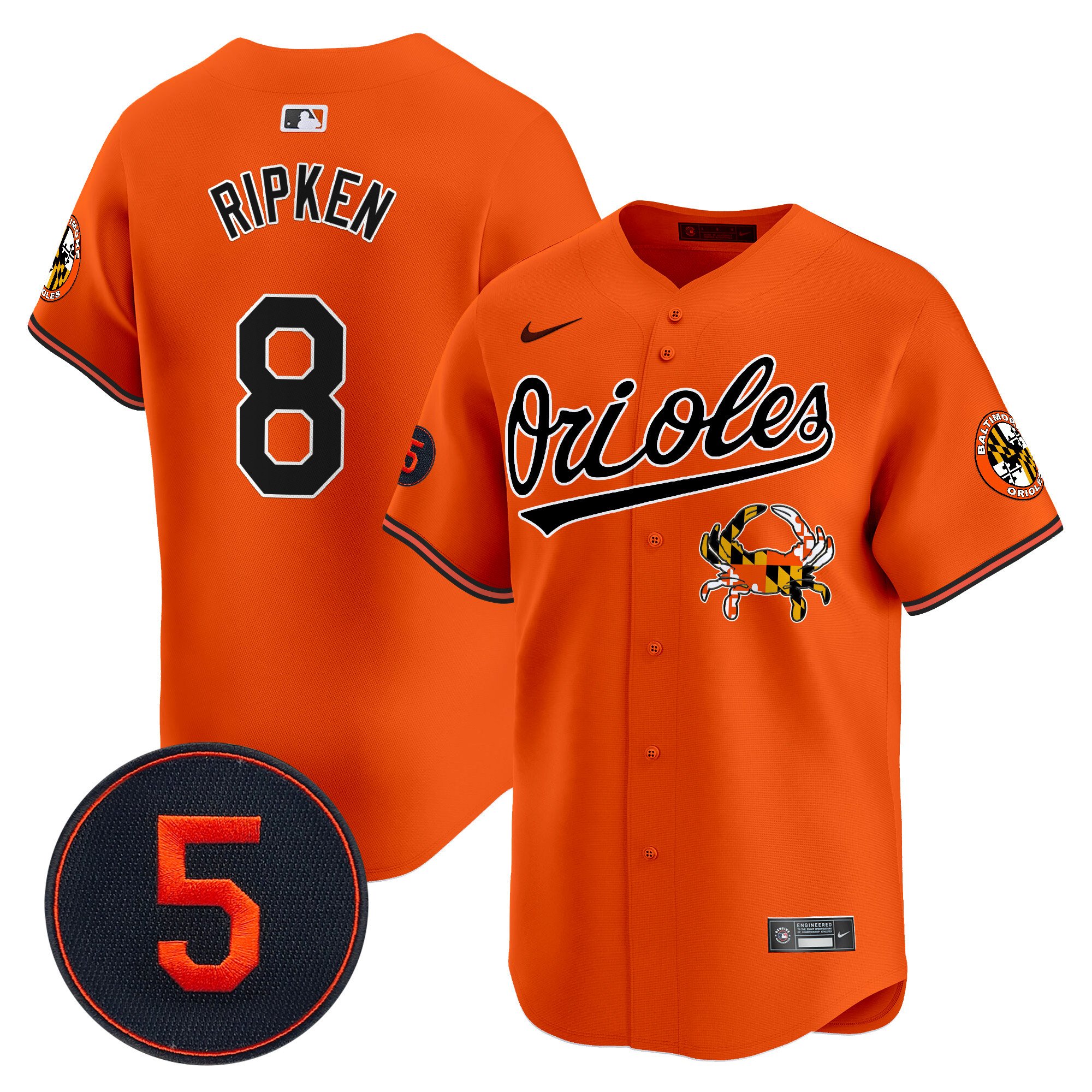Men’s Baltimore Orioles Robinson Patch Vapor Premier Limited Jersey V9 - All Stitched - Image 33