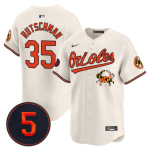 Men’s Baltimore Orioles Robinson Patch Vapor Premier Limited Jersey V9 - All Stitched