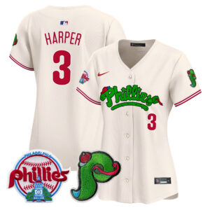 Women's Phillies Phanatic Patch Vapor Premier Limited Jersey V4 - All Stitched
