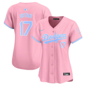 Women's Dodgers Bubblegum Pink Vapor Premier Limited Jersey - All Stitched