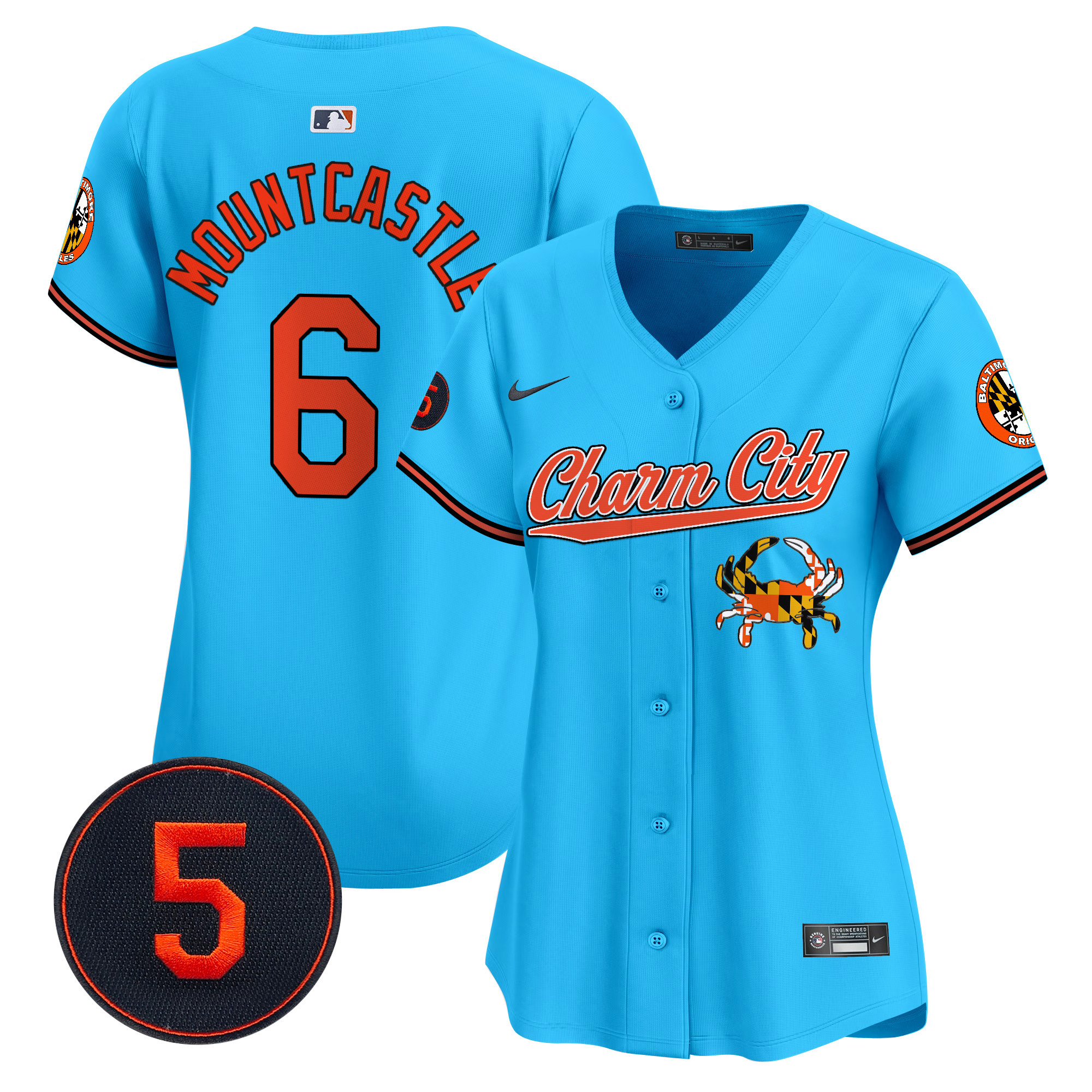 Women’s Baltimore Orioles Robinson Patch Vapor Premier Limited Jersey V8 - All Stitched - Image 39