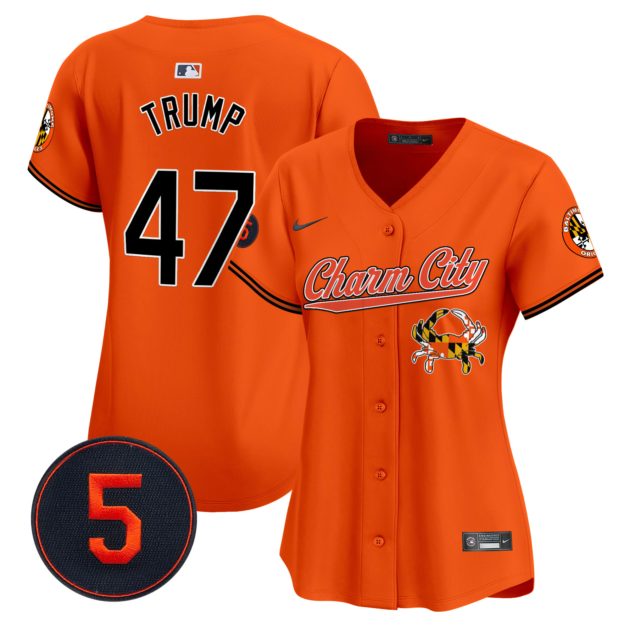Women’s Baltimore Orioles Robinson Patch Vapor Premier Limited Jersey V8 - All Stitched - Image 35
