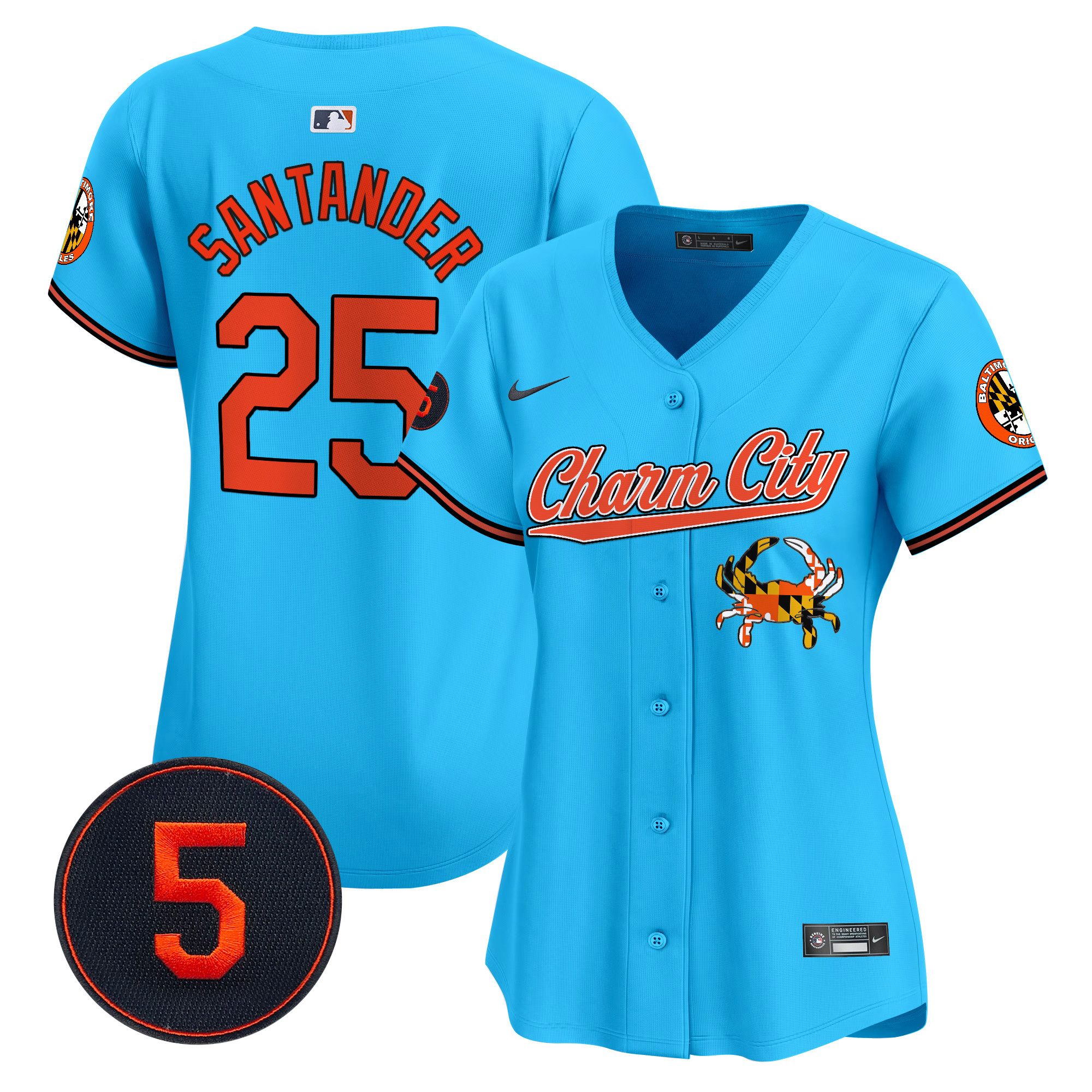 Women’s Baltimore Orioles Robinson Patch Vapor Premier Limited Jersey V8 - All Stitched - Image 41