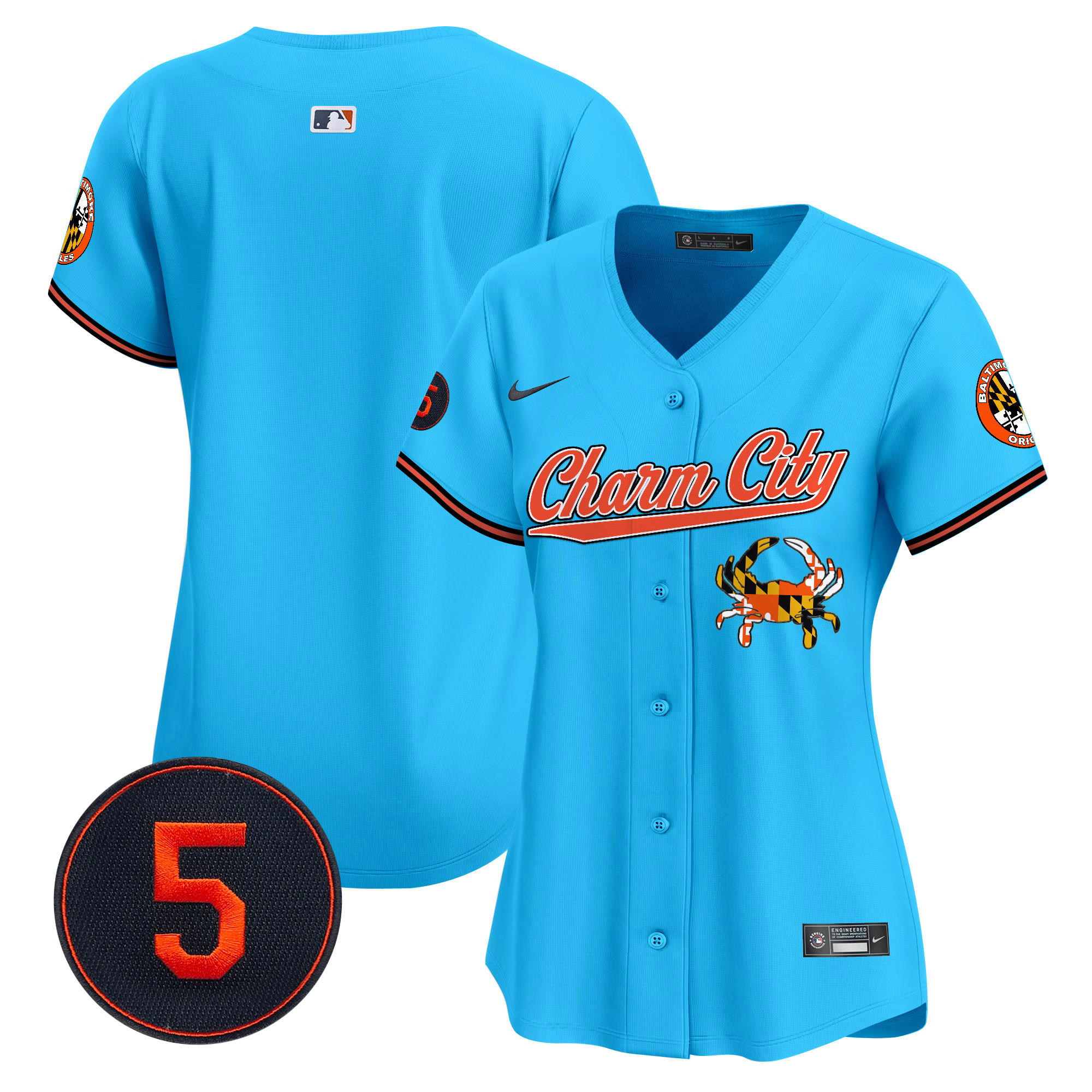 Women’s Baltimore Orioles Robinson Patch Vapor Premier Limited Jersey V8 - All Stitched - Image 45