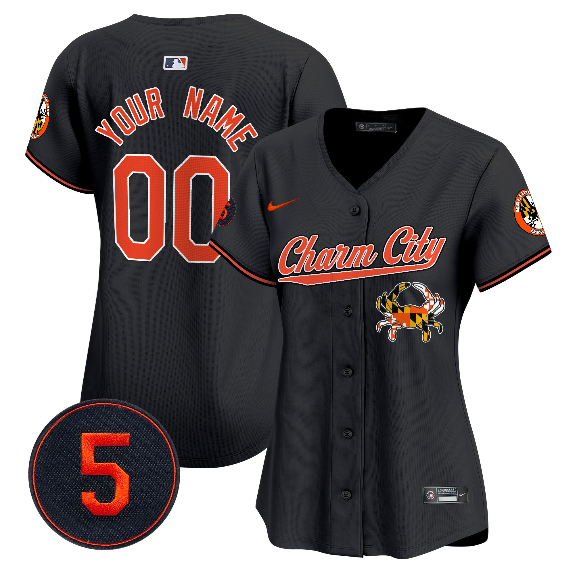 Baltimore Orioles Robinson Patch Vapor Premier Limited Custom Jersey V8 - Stitched - Image 8