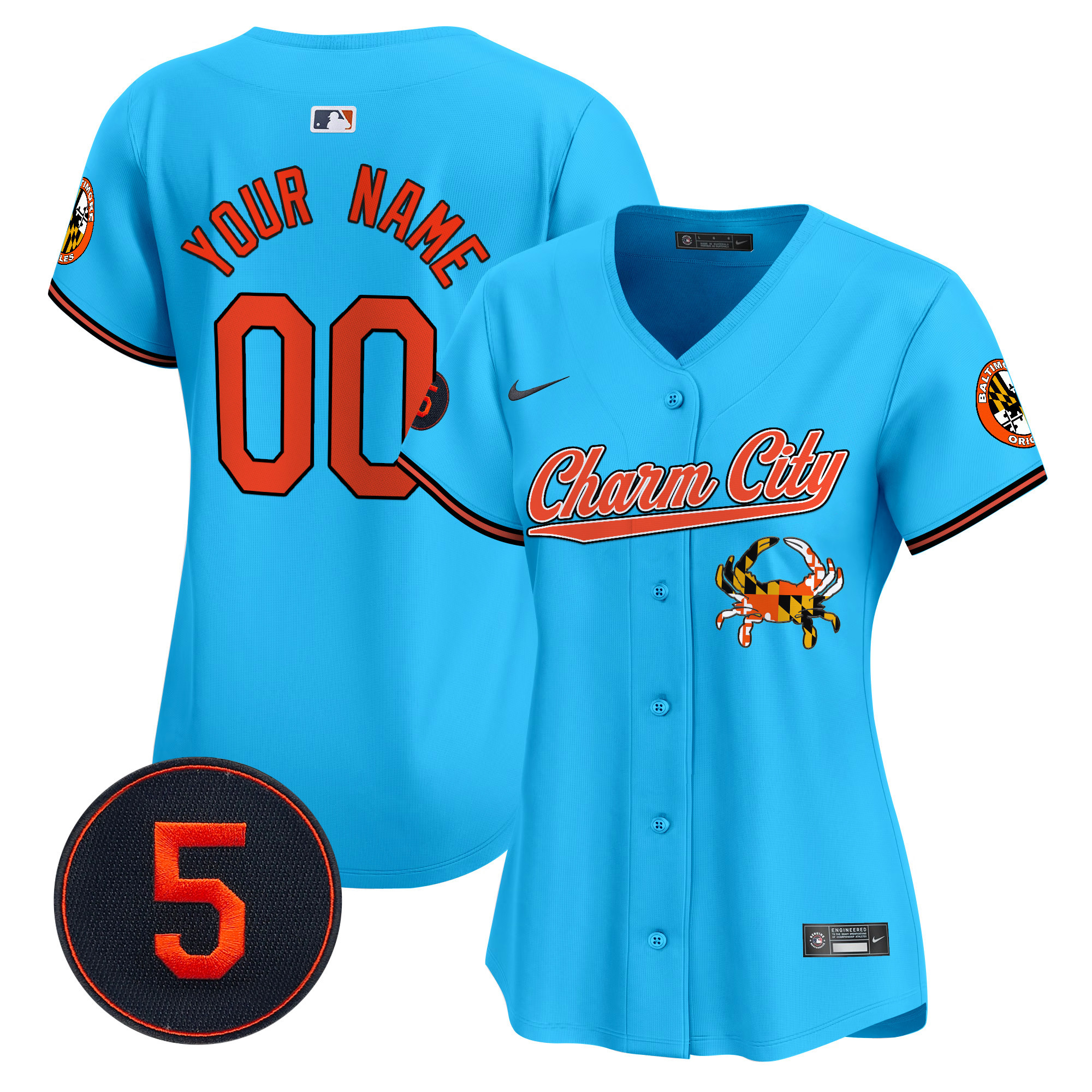 Baltimore Orioles Robinson Patch Vapor Premier Limited Custom Jersey V8 - Stitched - Image 10