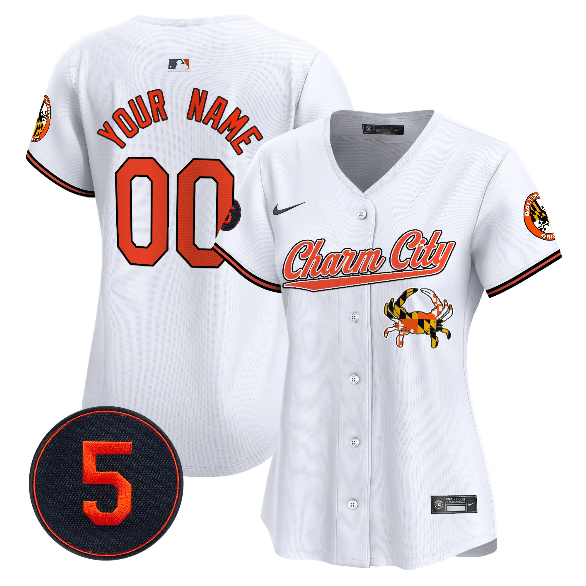 Baltimore Orioles Robinson Patch Vapor Premier Limited Custom Jersey V8 - Stitched - Image 7