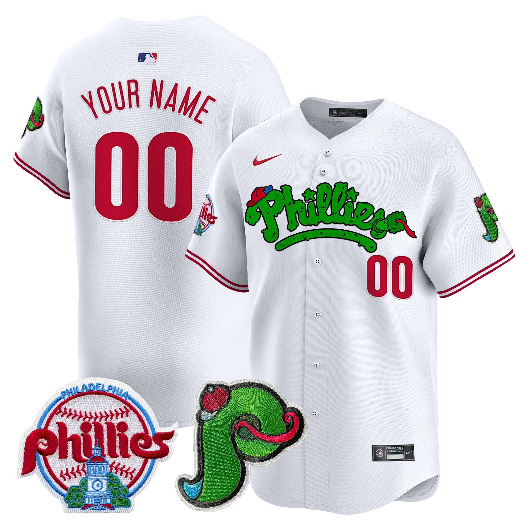 Phillies Phanatic Patch Vapor Premier Limited Custom Jersey V3 - All Stitched - Image 5