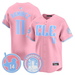 Unisex Cleveland Guardians Bubblegum Pink Vapor Premier Limited Jersey - All Stitched