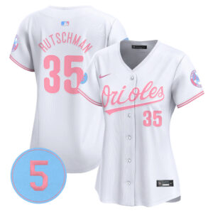 Women’s Orioles Bubblegum Pink Robinson Patch Vapor Premier Limited Jersey - All Stitched