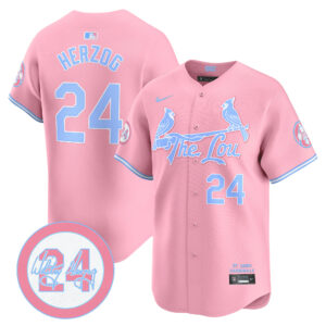 Unisex St. Louis Cardinals Bubblegum Pink Vapor Premier Limited Jersey - All Stitched