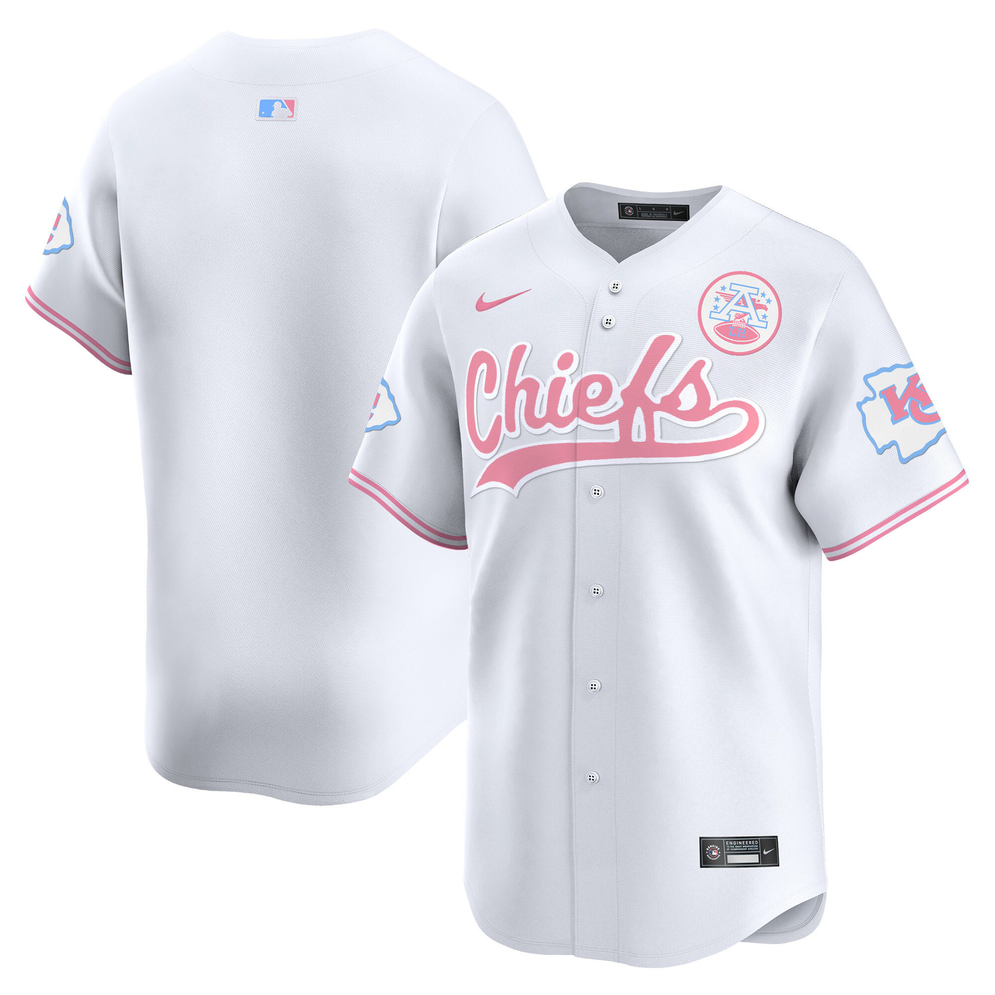 Unisex Chiefs Bubblegum Pink Vapor Premier Limited Jersey - All Stitched - Image 45