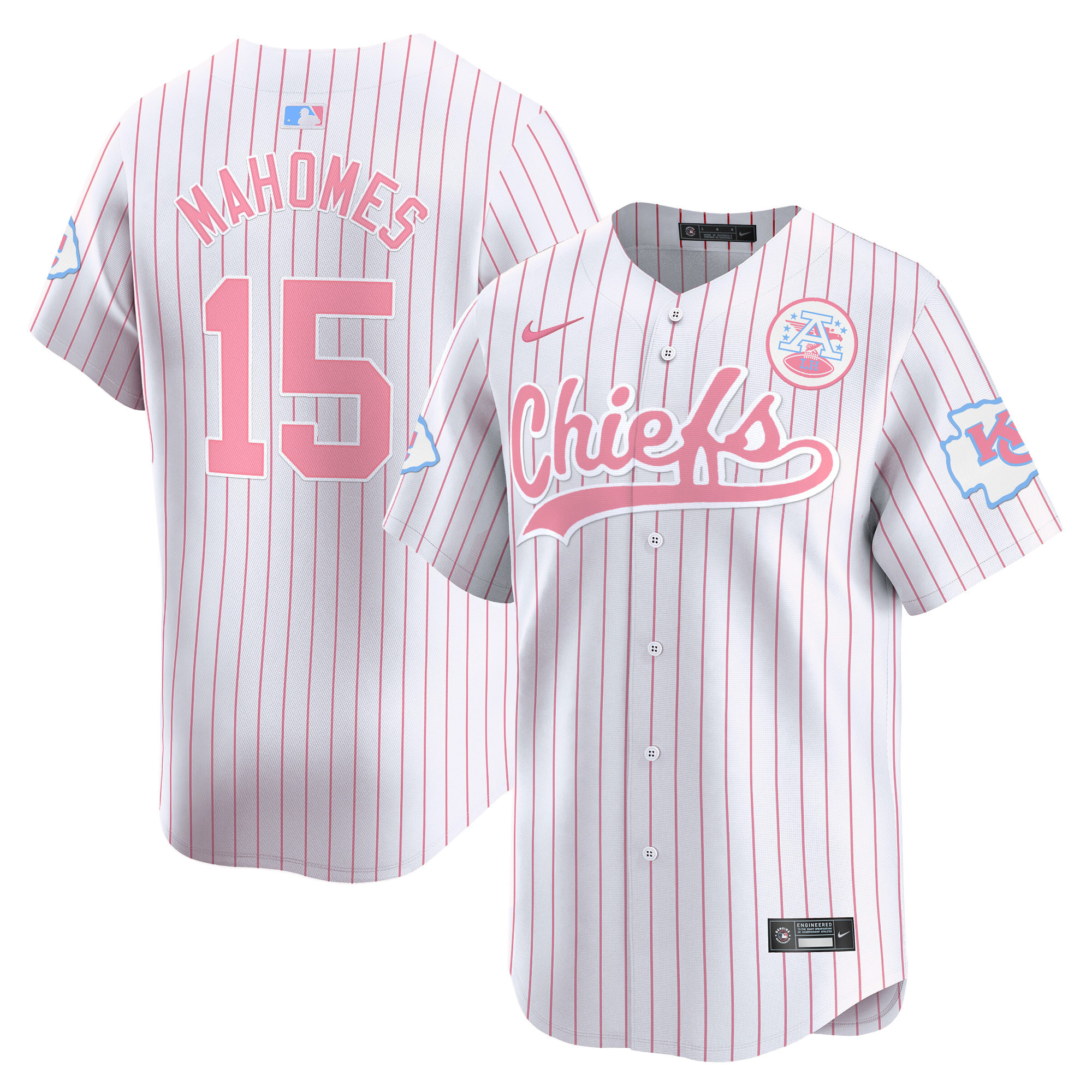 Unisex Chiefs Bubblegum Pink Vapor Premier Limited Jersey - All Stitched - Image 29