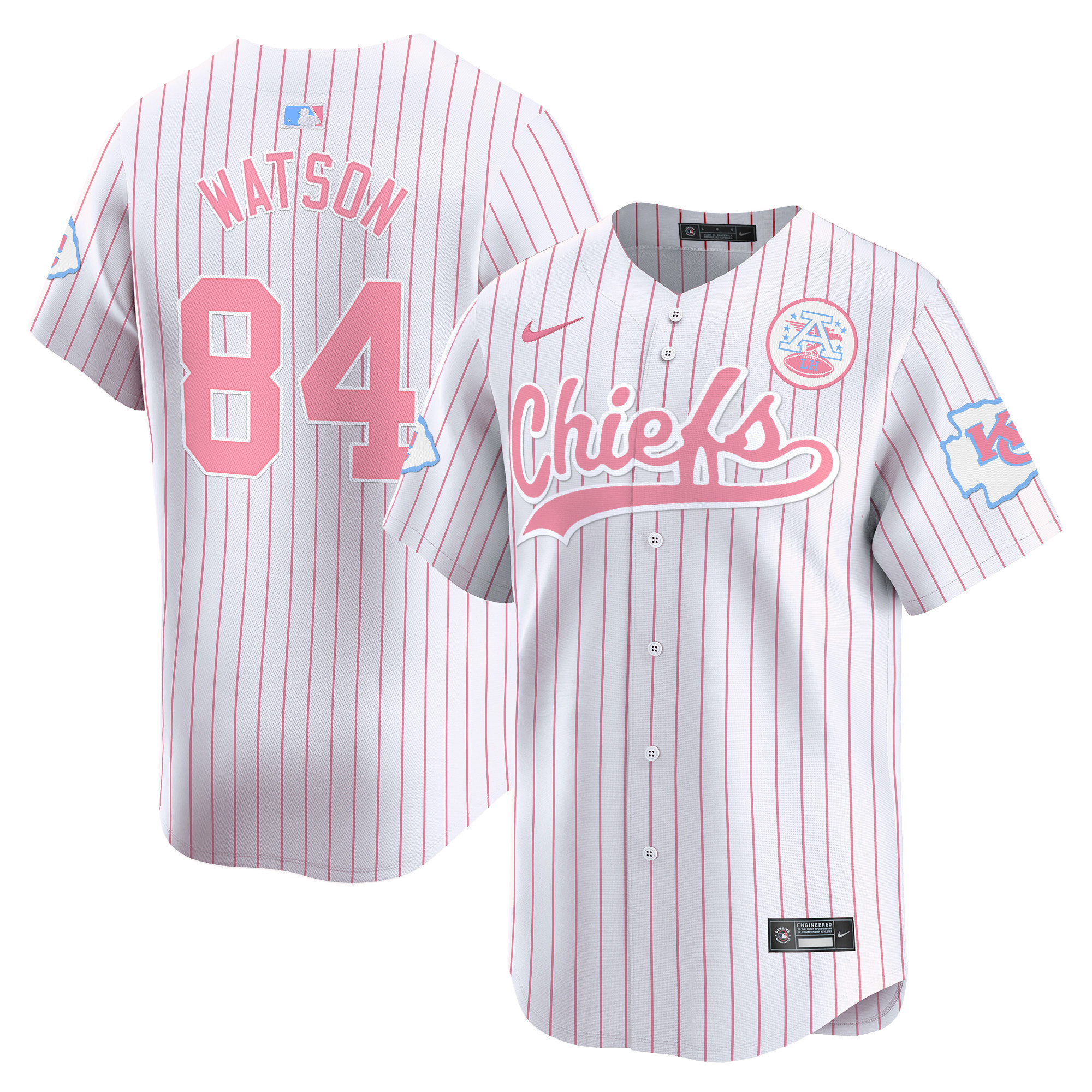 Unisex Chiefs Bubblegum Pink Vapor Premier Limited Jersey - All Stitched - Image 33