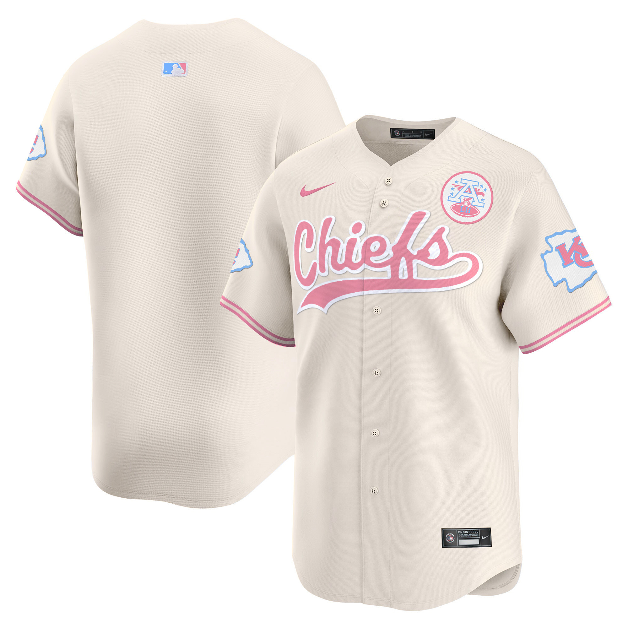 Unisex Chiefs Bubblegum Pink Vapor Premier Limited Jersey - All Stitched - Image 27