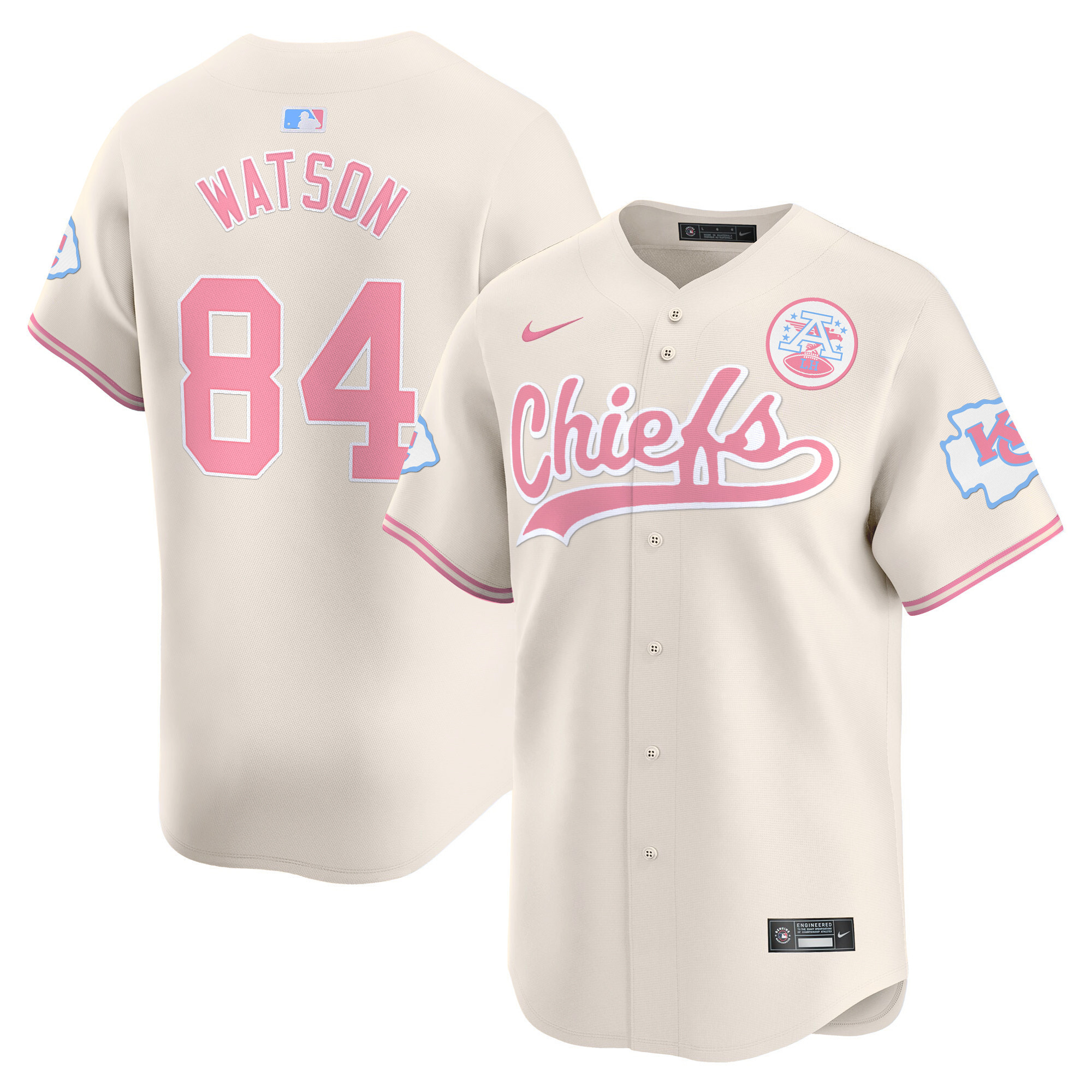 Unisex Chiefs Bubblegum Pink Vapor Premier Limited Jersey - All Stitched - Image 24