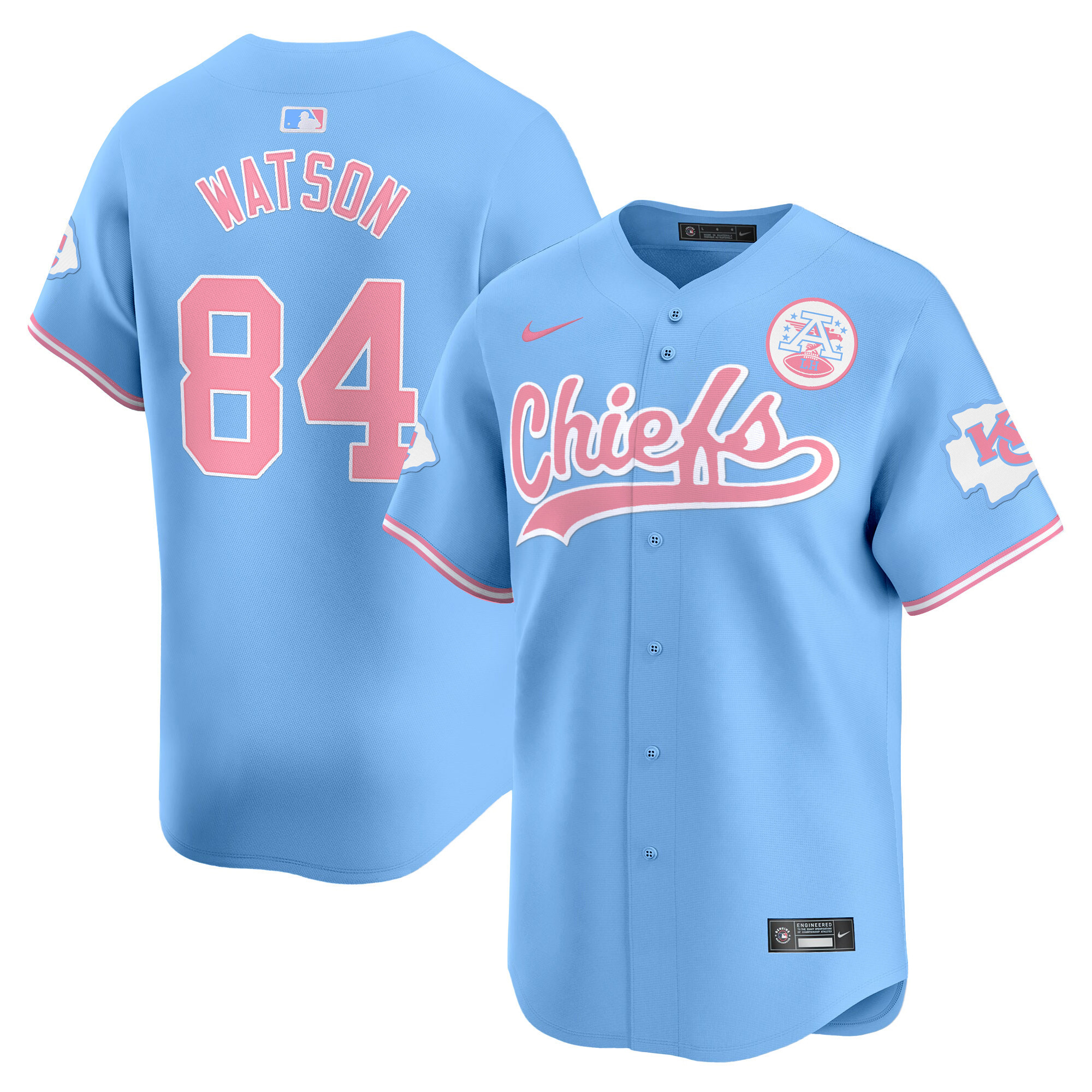 Unisex Chiefs Bubblegum Pink Vapor Premier Limited Jersey - All Stitched - Image 15