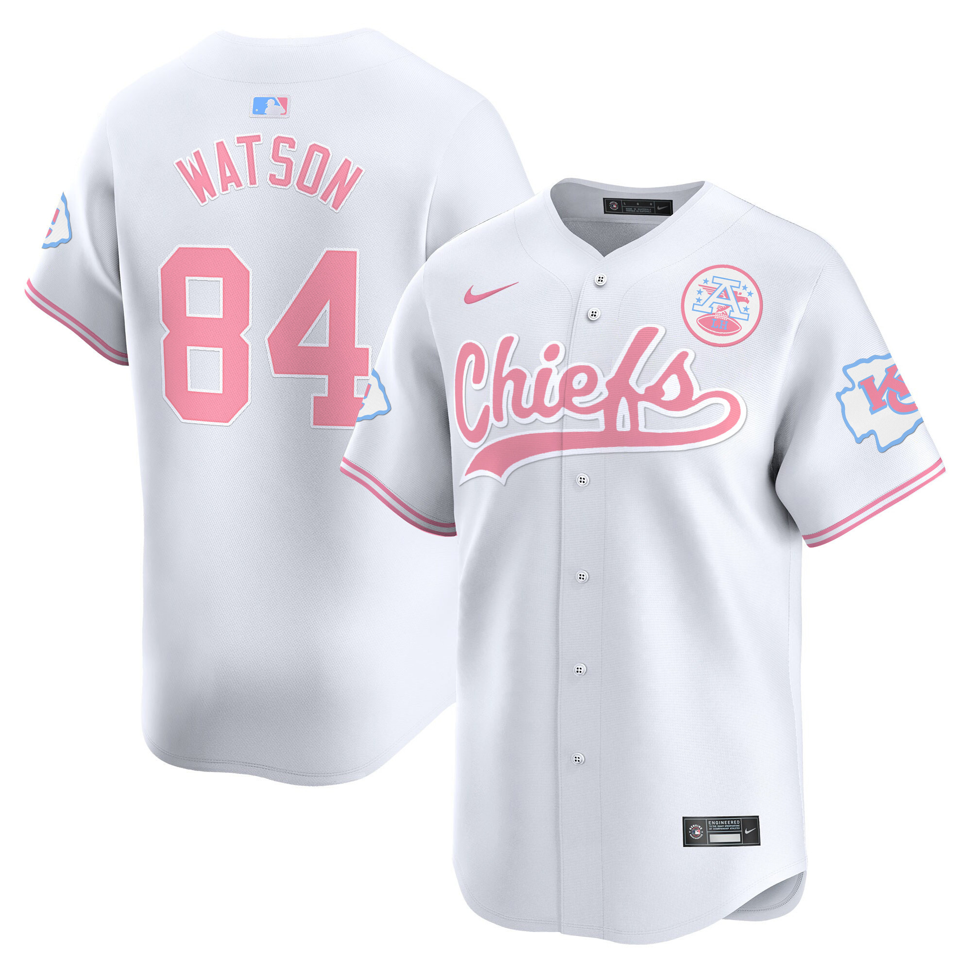 Unisex Chiefs Bubblegum Pink Vapor Premier Limited Jersey - All Stitched - Image 42
