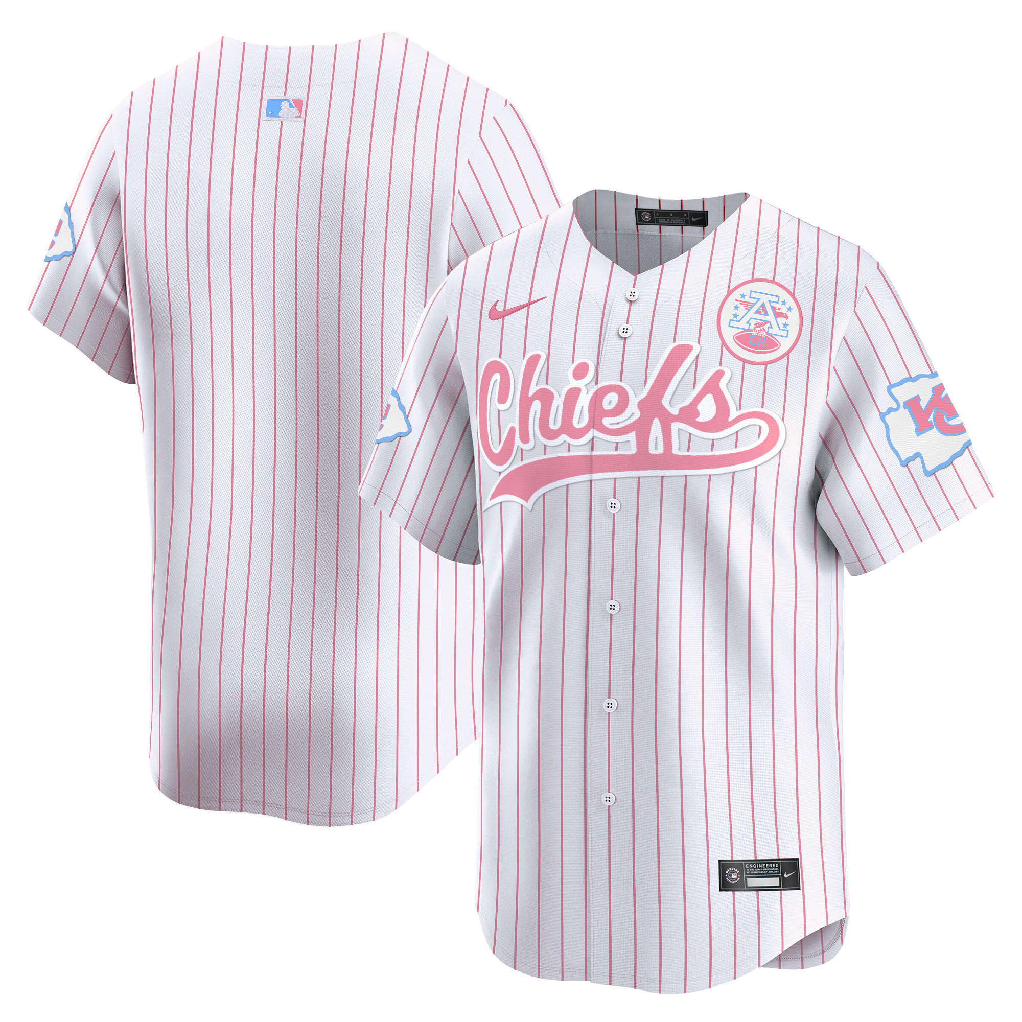 Unisex Chiefs Bubblegum Pink Vapor Premier Limited Jersey - All Stitched - Image 36