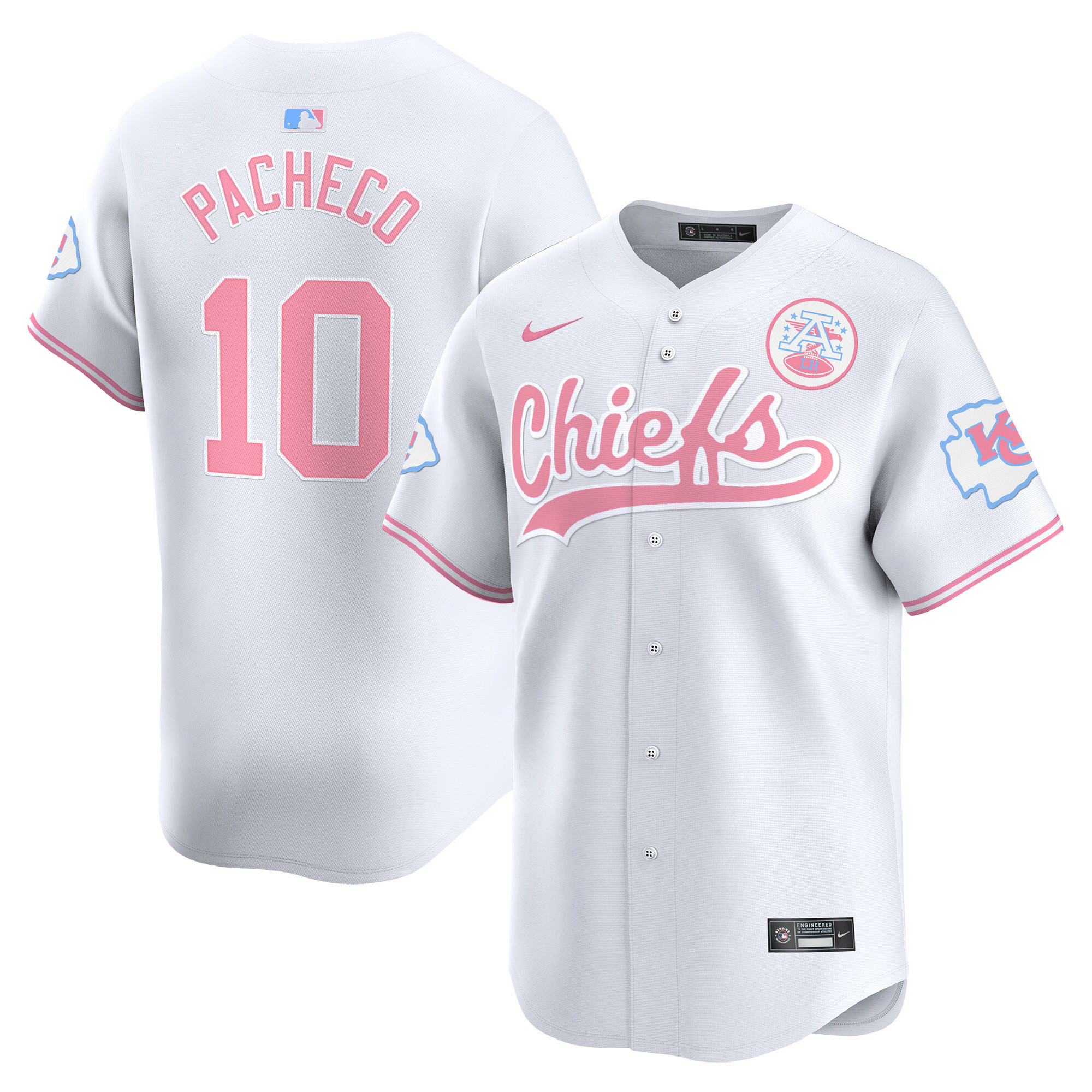 Unisex Chiefs Bubblegum Pink Vapor Premier Limited Jersey - All Stitched - Image 43