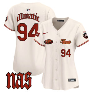 Women's Mets Nas Illmatic Vapor Premier Limited Jersey V2 - All Stitched